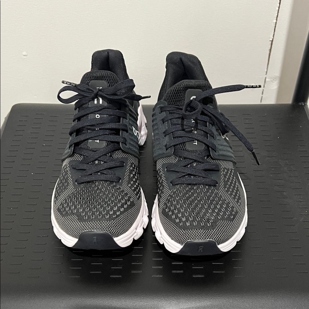 On Cloudswift Black and White Running Sneakers